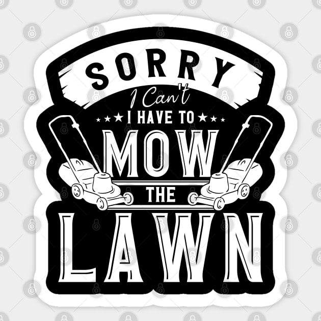 Gardening Mowing Lawn Mower Sticker by Toeffishirts